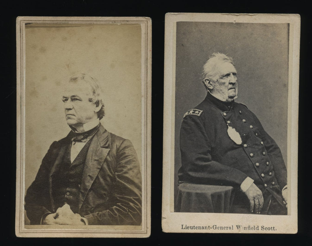 Two Civil War Related CDVS, 1860s Original
