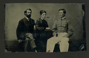 West Point Cadet & Family, 1860s Tintype