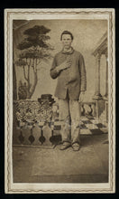 Load image into Gallery viewer, Civil War Soldier Probably Western California Photographer 1860s CDV Photo
