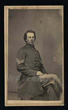 Load image into Gallery viewer, Civil War Soldier SGT WM. ORR 153RD NEW YORK VOL. INFANTRY 1860 CDV Photo - WIA?
