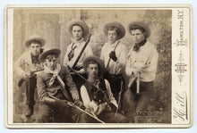 Load image into Gallery viewer, Antique 1800s Photo ID&#39;d Men in Western / Cowboy / Hunting Attire Holding Guns
