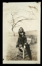 Load image into Gallery viewer, Funny Vintage Antique Photo Dog Dressed Up As Housewife - 1920s Snapshot Photo
