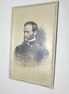 Uncommon or Rare 1860s CDV of Civil War General Sherman by Colesworthy Maine