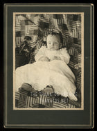 THANATOS.NET COLLECTION Post Mortem Photo BOY Open Eyes Quilt Backdrop 1900s