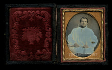 Load image into Gallery viewer, Rare Daguerreotype of a Young Priest Antique 1800s Photo Catholic
