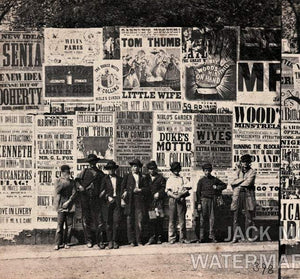 Rare Shoe Black Occupational Kids, Broadsides 1860s New York Anthony Advertising Tom Thumb