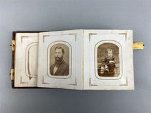 Load image into Gallery viewer, 1860s Photo Album with CDVS, Some ID&#39;d
