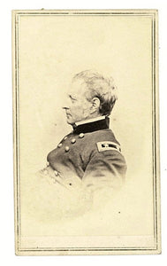 CDV PHOTO OF CIVIL WAR MAJOR GENERAL JOSEPH HOOKER 1860s MATHEW BRADY NEGATIVE