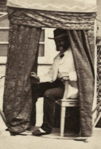RARE Black Men & Brazil Photographer Slave Trade History Antique 1800s Photo