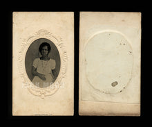 Load image into Gallery viewer, Slave Era 1860s Tintype Photo - Little African American Girl / Black Americana

