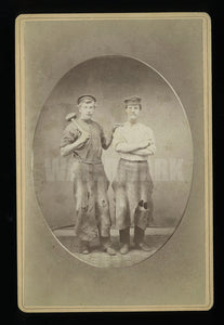 BLACKSMITHS 1870s Occupational Photo Prob Red Bluff California Photographer Rare