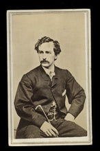Load image into Gallery viewer, Original CDV of John Wilkes Booth with Lincoln Assassin Inscription

