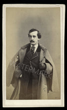 Load image into Gallery viewer, Fine Example! John Wilkes Booth Top Coat Pose by Fredricks 1860s CDV Photo Rare
