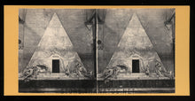 Load image into Gallery viewer, Beautiful Marble Funerary Monument to Antonio Canova - 1860s Stereoview
