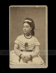 Rare Antique Photo of Hawaiian Royalty / Queen Emma of Hawaii 1800s, Williams