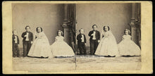 Load image into Gallery viewer, Famous Sideshow Little Person Tom Thumb &quot;Fairy Wedding&quot; 1863 Stereoview Photo
