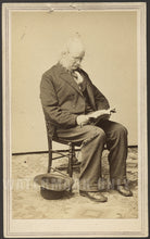 Load image into Gallery viewer, RARE ORIGINAL 1860s CDV OF HORACE GREELEY POLITICIAN &amp; EDITOR ~ ALBANY NEW YORK
