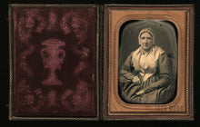 Load image into Gallery viewer, 1/4 Jeremiah Gurney Daguerreotype Quaker Woman Wearing Bonnet - Sealed 1850s
