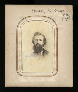 1860s CDV Photo Self Portrait of Pioneer Wisconsin Photographer Henry Brown
