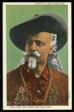 Load image into Gallery viewer, Vintage Color Postcard Famous Western Showman Buffalo Bill Cody
