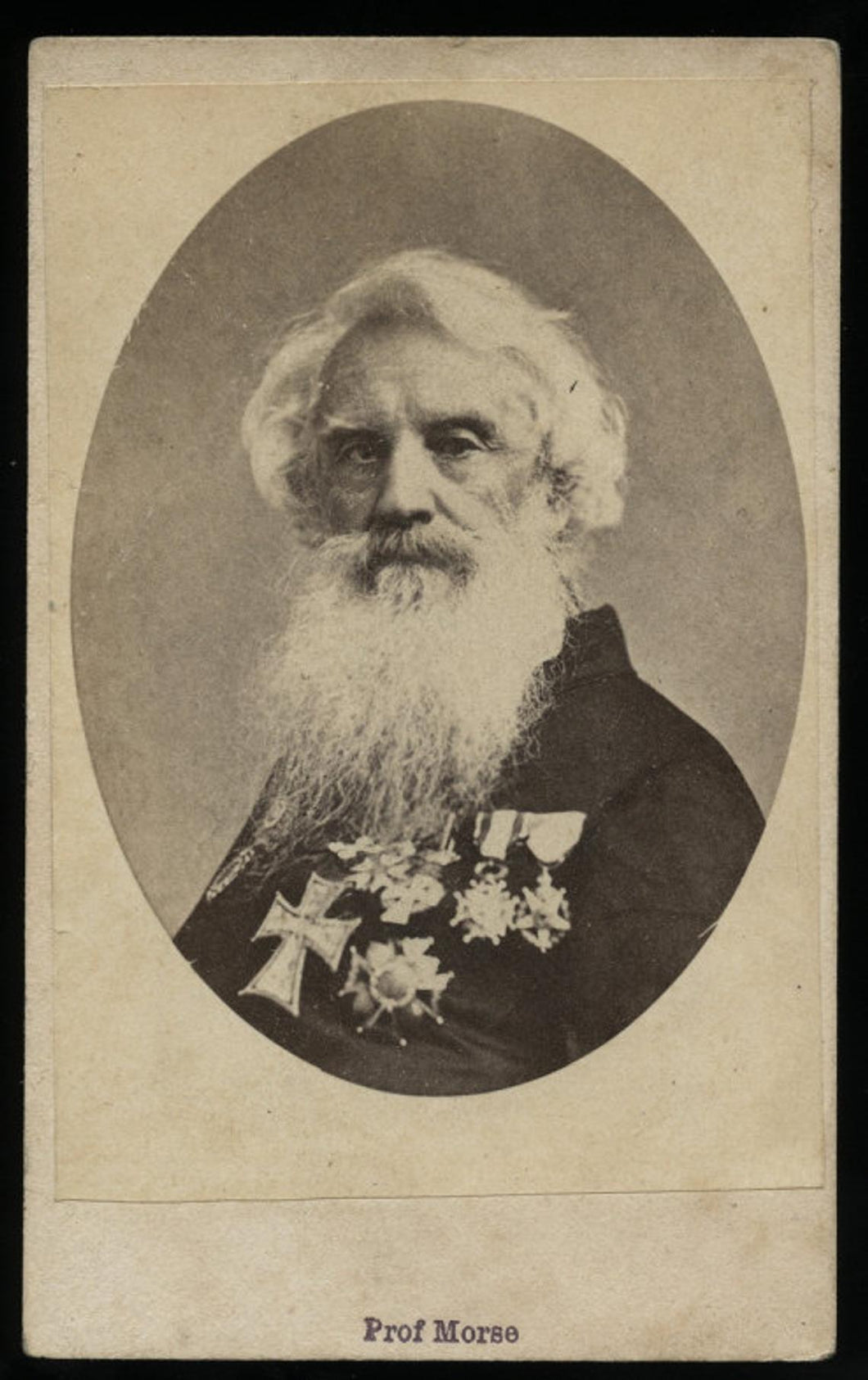 RESERVED  Samuel Morse Inventor of the Telegraph / 1870s Photo CDV