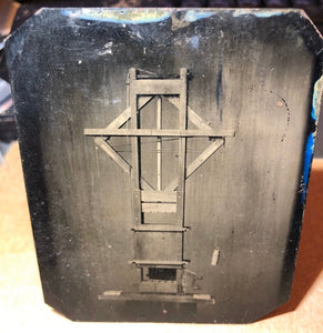 Amazing 1860s 6th Plate Tintype of a Machine - Possibly a Cigar Press???