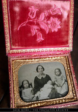 Load image into Gallery viewer, Evocative 1/4 Post Mortem Ambrotype - Beautiful Red Leather Book Style Case
