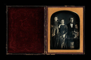 Large (Half Plate) 1840s Daguerreotype of Philadelphia Family by Simons