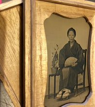 Load image into Gallery viewer, Rare 19th Century Antique Japanese Ambrotype Photo / Japan Photographer 1800s
