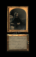 Load image into Gallery viewer, Tinted 1850s Ambrotype by Robert Armstrong Edinburgh Scotland Photographer
