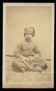 1860s CDV Photo Boy fr Pakistan or India in Wellsville Ohio Doctor or Royalty?