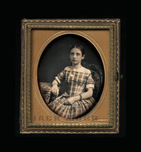 Load image into Gallery viewer, Jeremiah Gurney Daguerreotype of Pretty Girl w Gold Jewelry ~ Dated Nov 1854
