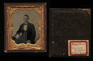 1850s 1860s Ambrotype Photo of Murderer who Disappeared - Crime Murder Int