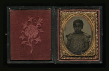 Load image into Gallery viewer, 1850s 1860s Ambrotype Photo - Cute Little African American Girl - Slavery Era
