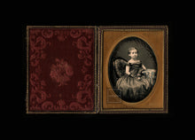 Load image into Gallery viewer, Beautiful tinted HALF PLATE daguerreotype by Jeremiah Gurney - Little Girl
