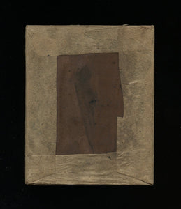 1840s Sealed 1/4 Daguerreotype Bearded Man, Tinted Tablecloth, Honeycomb Mat