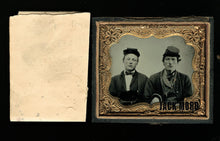 Load image into Gallery viewer, Tintype Civil War Soldiers Interlocked Arms w&#39; Note Ref Gettysburg &amp; Confederate
