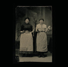 Load image into Gallery viewer, Occupational Tintype Photo Seamstress Textile Workers Winding Yarn, Scissors
