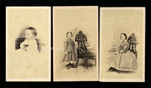 Load image into Gallery viewer, 1860s CDV Photos ID&#39;d Derby Sisters incl Post Mortem Girl / E Saginaw Michigan
