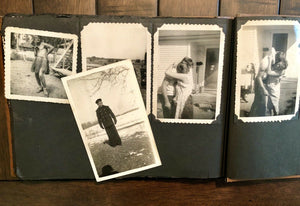 Vintage Photo Album And Many Snapshot Photos