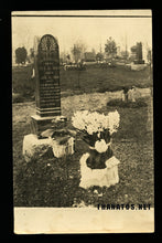 Load image into Gallery viewer, 1914 RPPC Photo Cemetery Graveyard Suicide by Train North Carolina / Macabre
