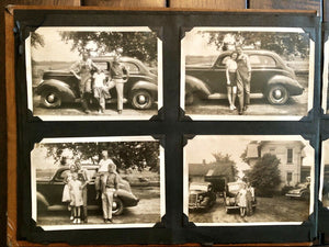 Vintage Photo Album And Many Snapshot Photos