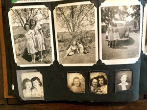 Vintage Photo Album And Many Snapshot Photos