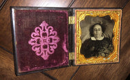 Post Mortem Ambrotype of a Woman / Union Case / 1850s