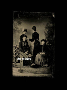 Excellent & Unusual Antique Tintype of House Servants - 1 Back to Photographer