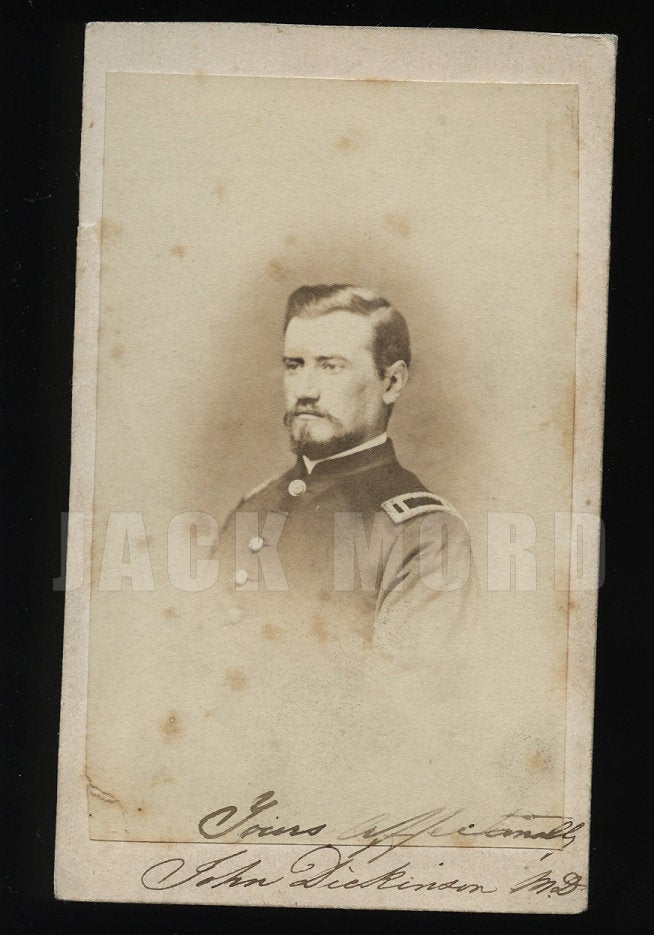 ID'd Civil War Soldier John Dickinson Surgeon 36th Ohio Infantry OVI - Signed