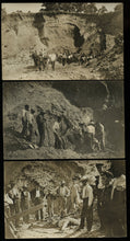 Load image into Gallery viewer, Series of Three Mining or Caving Accident Photos / RPPC / Postcards
