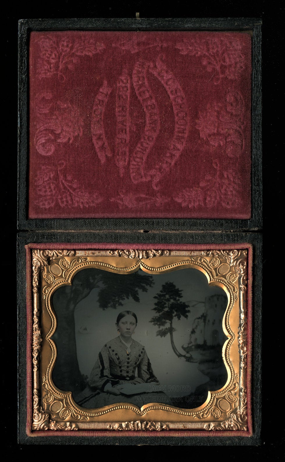 Civil War Era Beauty Holding Open Book - FairyTale Painted Backdrop!