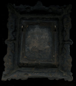 Early 1860s Tintype in Amazing Cast IRON Wall Frame