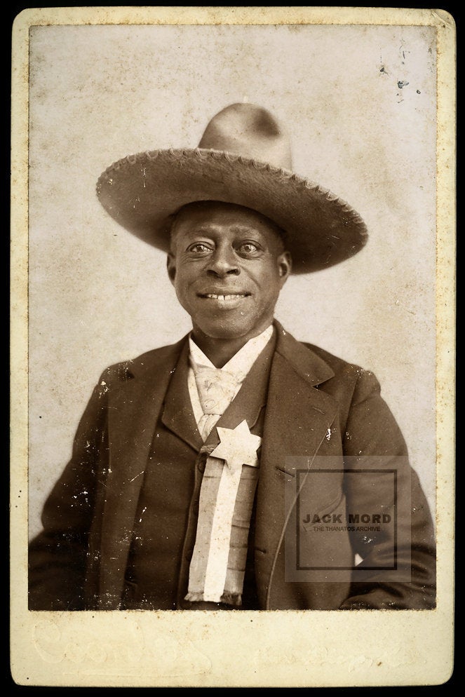 VERY RARE African American Cowboy - Signed